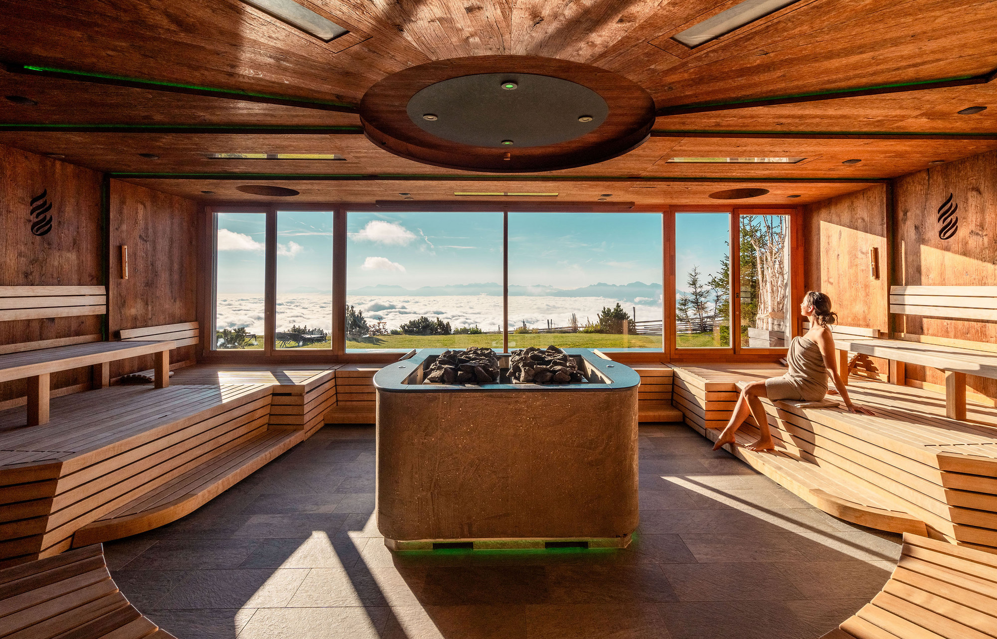 Konzertsauna im Sommer