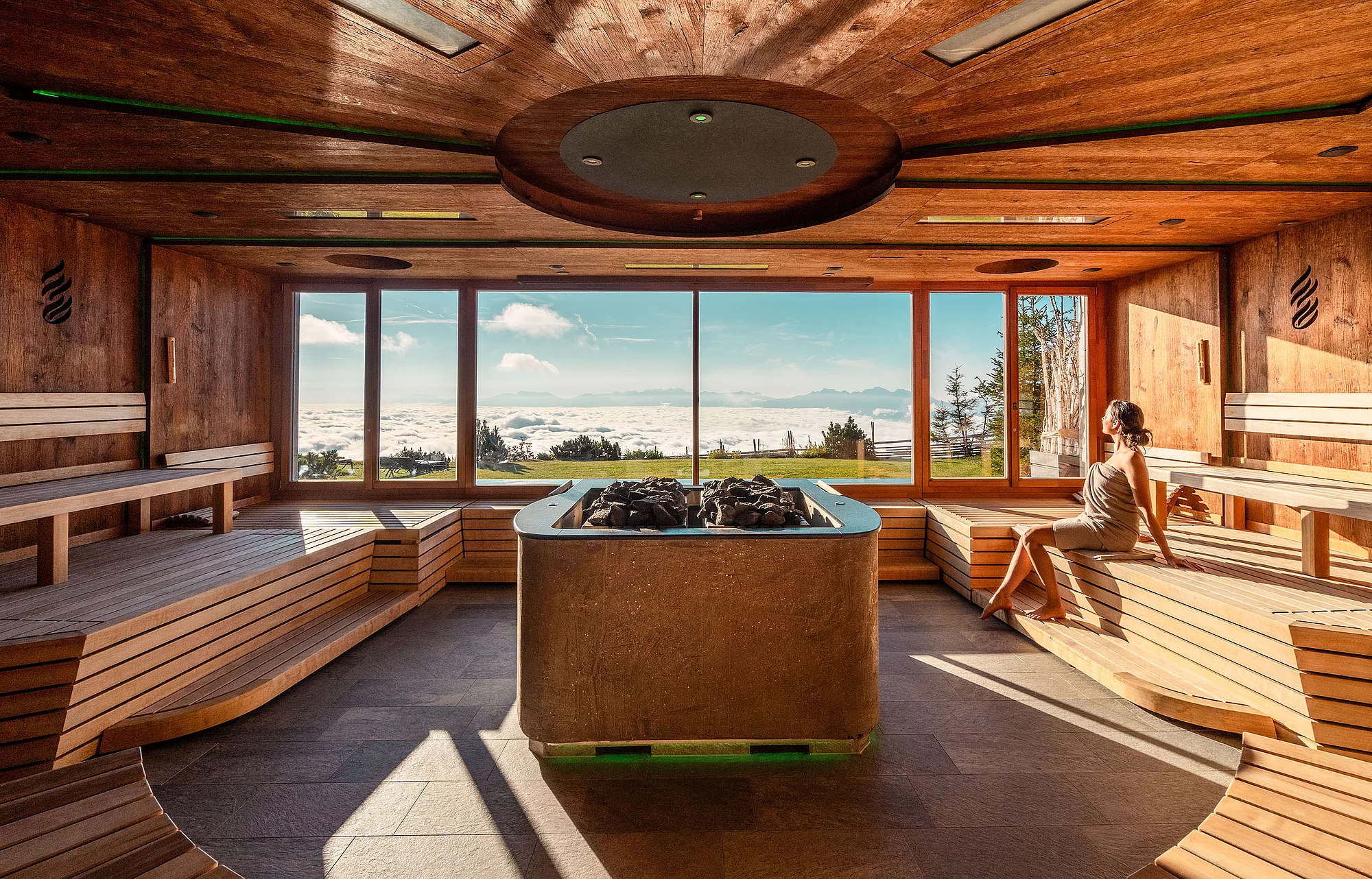 Konzertsauna im Sommer