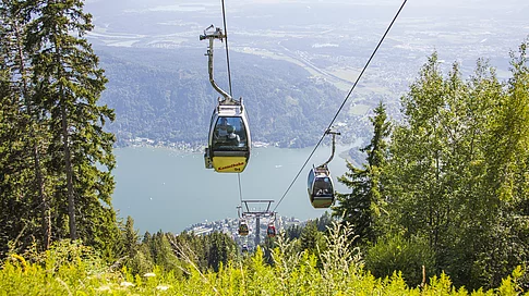 Bergbahn auf dem Erlebnisberg Gerlitzen Alpe in Kärnten