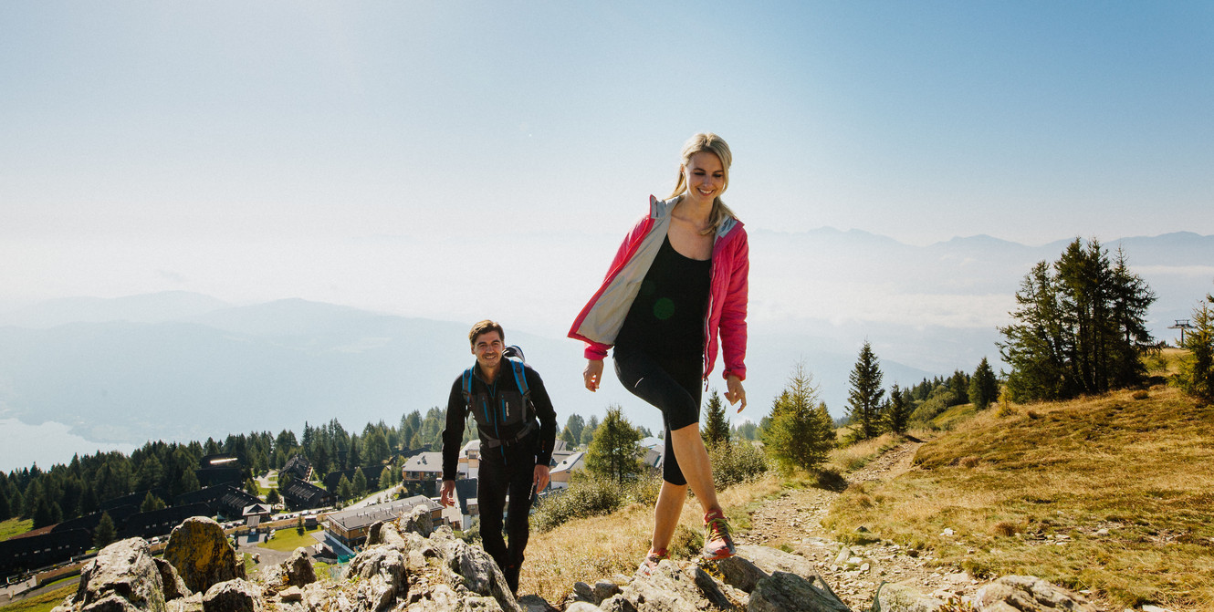 Wandern auf der Gerlitzen Alpe im Herzen Kärntens, Österreich