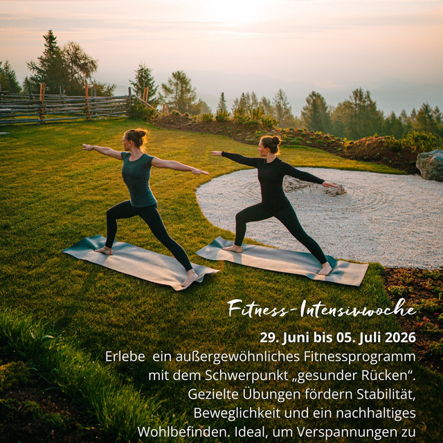 Kraft & Balance. Vom 8. Juni bis 5. Juli wird der Feuerberg zu einem Ort, an dem Bewegung, Natur und bewusste Momente zusammenkommen.